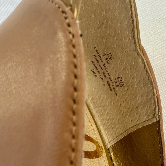 Excellent condition Sam Edelman Bea Pump Stiletto in Caramel Tan leather sz 8.5 - Picture 8 of 8